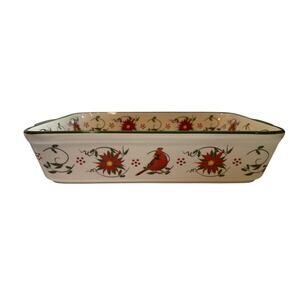 Temptations Ovenware by Tara Christmas Seasonal Casserole Dish 4 QT. 13 x 9”